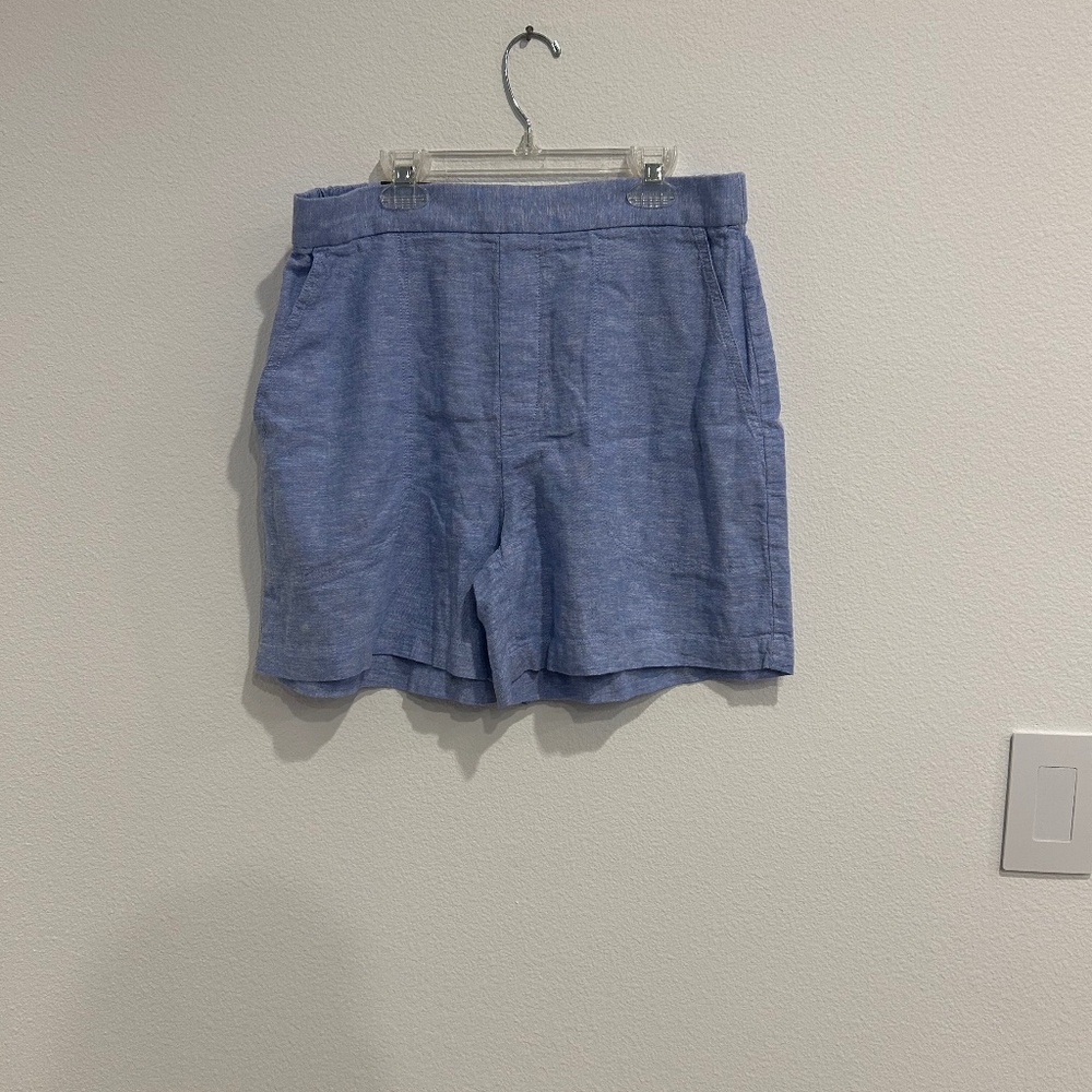 Banana Republic linen-blend pull-on shorts – size M, NWT